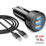 Iphone 17E 16 15 Pro Max Car Charger Fast Charging, 70W 3-PORT BLACK-1PACK. Fixed Price $16.17.
