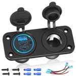 Cigarette Lighter Socket Qidoe 12V Splitter Panel 78W Outlet Dual Usb.... Fixed Price $27.69.