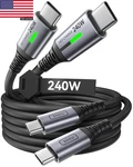 To Cable, 240W Fast Charging Type Charger Cord, Braided. Fixed Price $17.51.