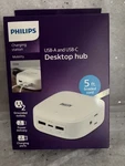 Philips Usb-a Usb-c Desktop Charging Hub 5FT Cord 2 Outlets 3 Ports. Fixed Price $19.99.