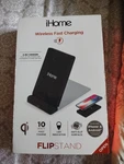Ihome 10-WATT Q8 Wireless Foldable Charging Stand Black. Fixed Price $10.00.