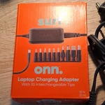 Onn Surf 65W Universal Laptop Charger 10 Interchangable Tips. Fixed Price $11.25.