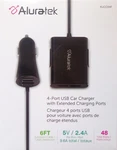 Official Aluratek 4-PORT Usb Car Charger With Extended Ports (5V / 9.6A 48W). Fixed Price $18.88.