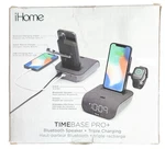 Ihome - Timebase Pro+ Bluetooth Alarm Clock Triple Charging Black IWBTW200B. Fixed Price $31.99.