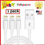 Pack 3/6/10FT Usb Cable Heavy Duty For Iphone 7/8 PLUS12/14 Charger Cord /es. Fixed Price $10.97.