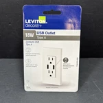 Leviton Decora+ 18W Usb-a Duplex Outlet T5632-BW New In Box White. Fixed Price $5.97.