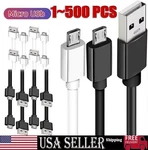 3/6FT Micro Usb Fast Charging Cable Cord For Samsung Android Phone Charger Lot. Fixed Price $423.29.