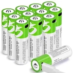 12 Pack! Usb Aa Li-ion Rechargeable Batteries 1.5V 2600MWH Type Cable Battery. Fixed Price $18.97.