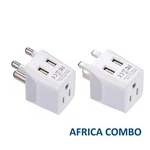 Ceptics South Africa Travel Plug Set 2 Usb Socket Type M And G, (CTU-10L-7). Fixed Price $19.99.