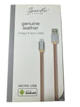 Samantha Taylor Genuine Leather Micro-usb Cable 3' Brown. Fixed Price $14.95.