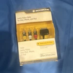 Scosche 30-PIN To Rca Audio/video Cable 6FT Black Gold Plated For Ipod/iphone. Fixed Price $15.00.