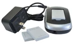 Charger And Three Sanyo Li-ion 3.7V Batteries (F11600723). Fixed Price $12.99.
