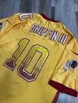 Washington Redskins RG3,GRIFFIN 111#10,RARE Color-jersey Men 48 Gold Alternate. Fixed Price $60.00.