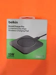 New - Belkin Boostcharge Pro Wireless Charging Pad 5 Ft. Black Free Shipn!. Fixed Price $16.88.