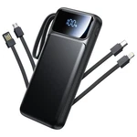 Power Bank, Portable Charger With Built In Cable 22.5W Fast 1 Pack, Black. Fixed Price $48.75.