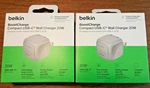 Set Of Belkin Boostcharge Usb-c Wall Chargers 20W New. Fixed Price $19.89.
