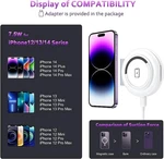 Ucomx Nano Mini Magnetic 2 1 Wireless Charger Foldable Multiple Device White. Fixed Price $19.46.
