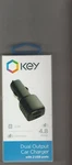 Key Dual Output Car Charger With 2 Usb Ports. Fixed Price $9.99.