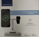 Insignia 3-IN-1 15W Magsafe Charger Iphone Watch Airpods Silver. Fixed Price $43.15.