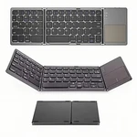 Guiheng Foldable Bluetooth Keyboard With Touchpad, Portable Wireless Grey. Fixed Price $37.35.