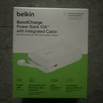 Belkin Boost Charge Power Bank 10K With Integrated Cable 10000MAH. Fixed Price $19.99.