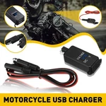 Motorcycle Dual Usb Charger Sae Cable Adapter Voltmeter Car Accessories. Fixed Price $13.99.