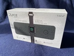 Tech Squared Nano Juice Wireless 3-IN-1 Charging Pad Qi Enabled Gray/silver. Fixed Price $15.00.