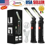 2X Rechargeable Cob Led Work Car Garage Mechanic Shop Flashlight Lamp. Fixed Price $13.48.