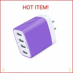 Usb Wall Charger, Charging Block, Ailkin 2-PACK 4.8A/5V Port Plug Power Tr. Fixed Price $25.99.