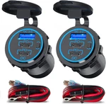 Usb Car Charger Socket 12V Outlet PACK,78W Rv Dual 30W Pd. Fixed Price $42.26.