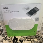 Belkin Boostcharge Dual Wireless Charging Pad Qi Fast 10W White. Fixed Price $15.99.