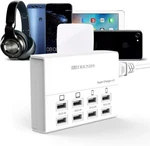 Usb Charger, Hitrends 8 Ports Charging Station 50W/10A Multi. Fixed Price $31.12.