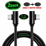 2 Pack 90 Degree Angle Usb-c To Charger Cable Fast Charging Type Sync Cord. Fixed Price $10.18.