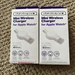 (2) Infinitive Mini Wireless Charger For Apple Watch - White. Fixed Price $10.00.