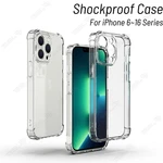 Clear Shockproof Bumper Case Cover For Iphone 16 15 14 13 12 11 Max Xr 8 Lot. Fixed Price $130.79.