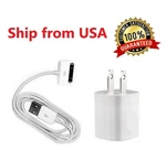 Home Wall Ac Charger +30 Pin Data Sync Usb Cable Cord For Iphone 3G 4 Ipod Nano. Fixed Price $5.49.