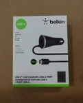 Belkin Usb-c Car Charger W/ Cord New Sealed. Fixed Price $25.00.