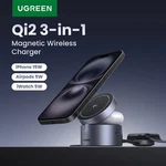 Ugreen 25W QI2 Magnetic Wireless Charger Stand 3-IN-1 Magsafe For Iphone Airpods. Fixed Price $109.99.