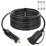 14AWG Premium Pure Copper 12V 24V Car Cigarette Lighter Socket Extension Cord.... Fixed Price $20.94.