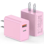 Lcgens Usb Wall Charger Block 20W, 2-PACK Dual Port Pd Power 20W-PINK. Fixed Price $17.30.