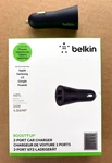 Belkin Boost Up 2-PORT Car Charger 24 4.8 Amp For Smartphones/tablets/watches. Fixed Price $7.00.