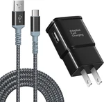 Adaptive Fast Charging Wall Charger With Usb Cable 10FT, Excgood. Fixed Price $15.62.