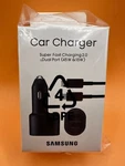 Samsung 45W Dual Port Fast Car Charger & Usb-c Cable For Galaxy S22 S23 Ultra. Fixed Price $18.00.