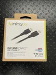 Infinity Lab Instant To 100W Pd Ultra Fast Charging Cable 5FT Black. Fixed Price $16.98.