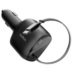 Belkin Boostcharge 75W 2-PORT Car Charger-with Retractable Usb-c Cable Black. Fixed Price $49.27.
