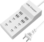 Sccvee CHARGER,10 Ports Charging Station With 6 Usb-c, Desktop 5. Fixed Price $23.79.
