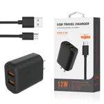 Reiko Micro Portable Travel Home Charger With Built In Cable Black. Fixed Price $9.99.
