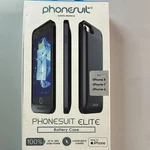 Phonesuit Elite Ultra Slim Battery Case Black For Iphone 8/7/6. Fixed Price $18.00.