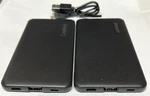 Lot Of (2) Energizer Max 5,000MAH Slim Fast Portable Charger For Iphone/ipad/usb. Fixed Price $15.88.