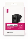 T-mobile Car Charger Dual Port Usb-a 24 W/ 4.8 Amp. Fixed Price $10.39.